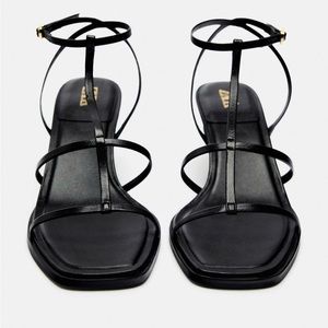 Strappy heeled sandals